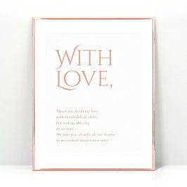 Norwich Wedding Bedankt voor het bijwonen van teke Poster