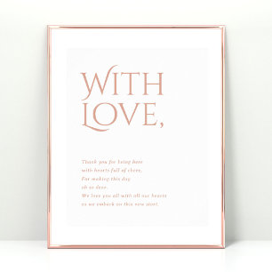 Norwich Wedding Bedankt voor het bijwonen van teke Poster