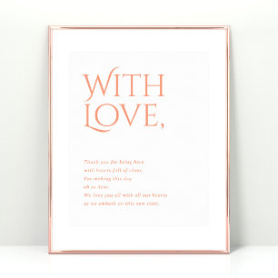 Norwich Wedding Bedankt voor het bijwonen van teke Poster