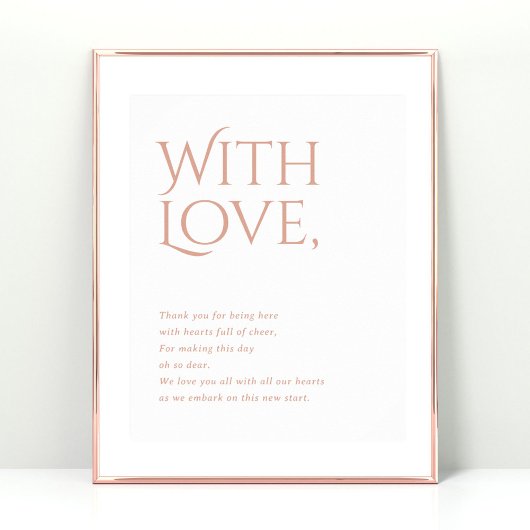 Norwich Wedding Bedankt voor het bijwonen van teke Poster