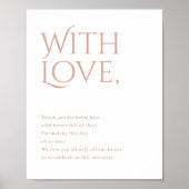 Norwich Wedding Bedankt voor het bijwonen van teke Poster (Voorkant)