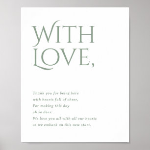 Norwich Wedding Bedankt voor het bijwonen van teke Poster