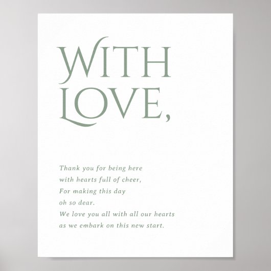 Norwich Wedding Bedankt voor het bijwonen van teke Poster (Voorkant)