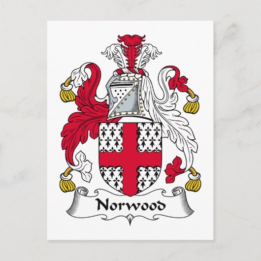Norwood Family Crest Briefkaart (Voorkant)