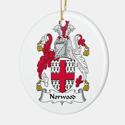 Norwood Family Crest Keramisch Ornament (Links)