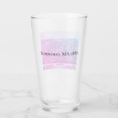 Norwood, MA  Map 1882 Glas (Achterkant)