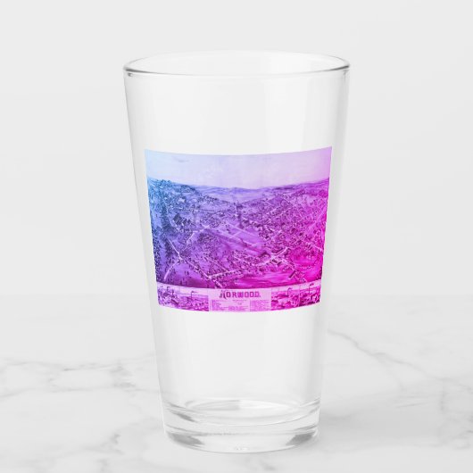 Norwood, MA  Map 1882 Glas (Voorkant)