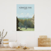 Norwood Park Londen Reisposter Poster (Keuken)
