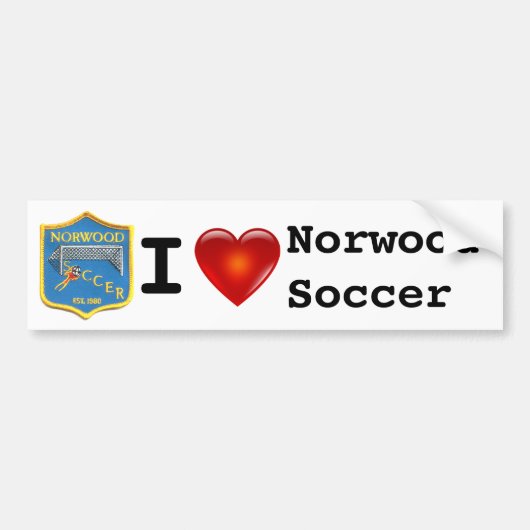 Norwood Soccer Bumpersticker (Voorkant)