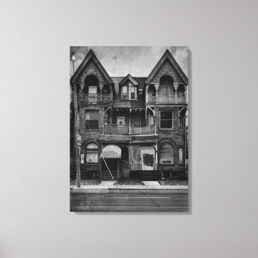 Nos 9 - 11 Spadina Road 3 Old Film Version Canvas Afdruk (Voorkant)