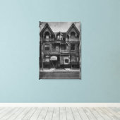 Nos 9 - 11 Spadina Road 3 Old Film Version Canvas Afdruk (Insitu (Houten vloer))