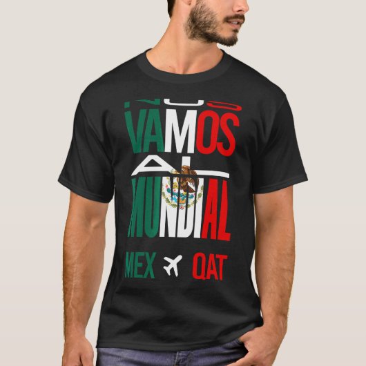 NOS Vamos Al Mundial Mexico 2022 Mexicaanse Pride T-shirt (Voorkant)