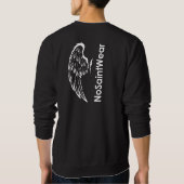 NoSaintWear Vleugel & Tekst Trui (Achterkant)
