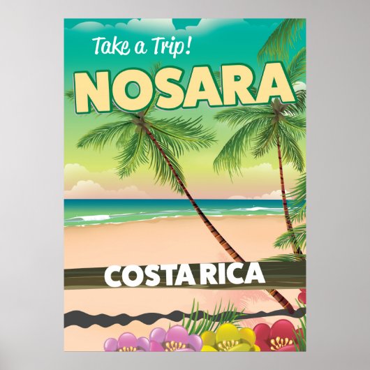 Nosara Costa Rica reisposter Poster (Voorkant)