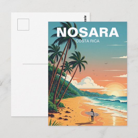 Nosara Costa Rica Reizen Briefkaart (Voorkant / Achterkant)