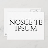 Nosce Te Ipsum Briefkaart (Voorkant / Achterkant)