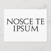 Nosce Te Ipsum Briefkaart (Voorkant)