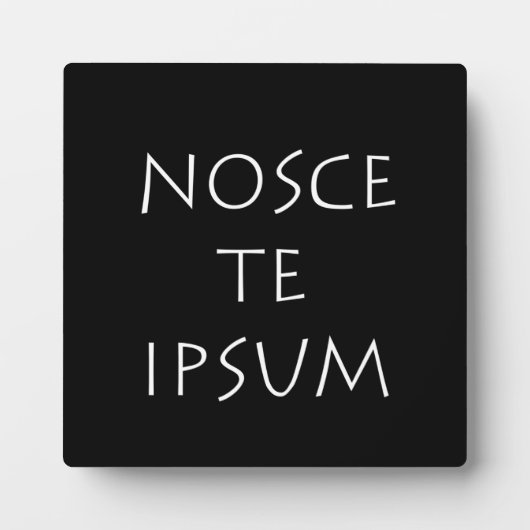 Nosce te ipsum fotoplaat (Voorkant)