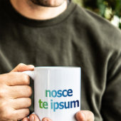 Nosce Te Ipsum-Know Thyself-Expressions Koffiemok