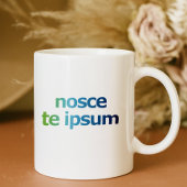 Nosce Te Ipsum-Know Thyself-Expressions Koffiemok