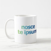 Nosce Te Ipsum-Know Thyself-Expressions Koffiemok (Links)