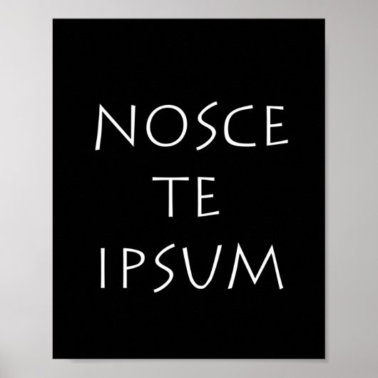 Nosce te ipsum poster (Voorkant)