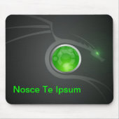 Nosce Te Ipsum Ubuntu dragon enthusiast mousepad Muismat (Voorkant)