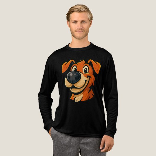 Nose Boop Champion | Schattige Hondenliefhebber Tri-Blend Shirt (Voorkant)