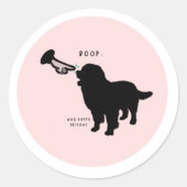 Nose Boop Dog Love Ronde Sticker (Voorkant)
