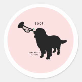 Nose Boop Dog Love Ronde Sticker