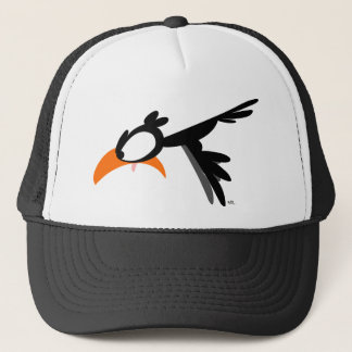 Nose-diving lil' birdie :) vrachtwagenhoed trucker pet