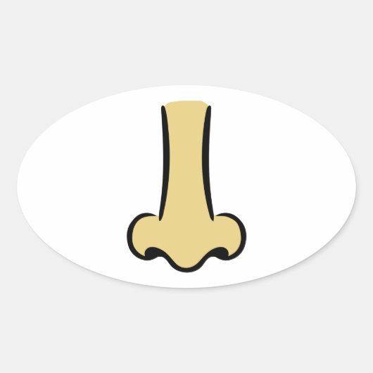 Nose Ovale Sticker (Voorkant)