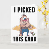 NOSE PICKER FUNNY BIRTHDAY CARDS KAART (Gele Bloem)