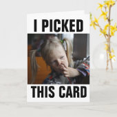 NOSE PICKER GIIRL FUNNY BIRTHDAY CARDS KAART (Gele Bloem)