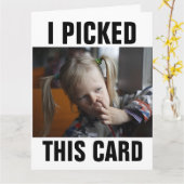 NOSE PICKER GIIRL FUNNY OVERSIZED BIRTHDAY-KAARTEN KAART (Gele Bloem)