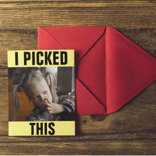 NOSE PICKING LITTLE GIIRL FUNNY BIRTHDAY CARDS KAART