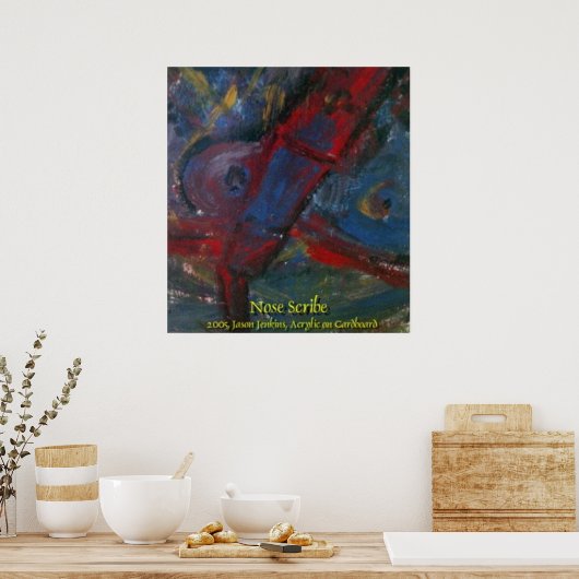 Nose Scribe Poster (Keuken)