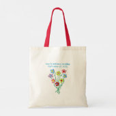 Nosegay Floral Bouquet Bloemenmeisje's Gift Bag Tote Bag (Achterkant)