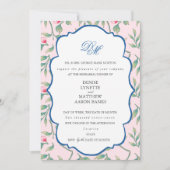 Nosegay Pink Rehearsal Dinner Kaart (Voorkant)