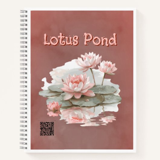 Nosegrey Lotus Vijver Notitieboek (Voorkant)