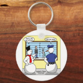 Noseless Snowman Bunny Suspect Gifts & T - shirts Sleutelhanger (Voorkant)