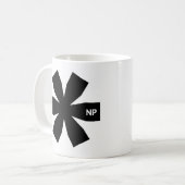 Nosetouch Press Asterisk 11 oz Classic White Mok (Voorkant links)