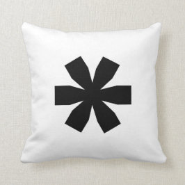 Nosetouch Press Asterisk Pillow White Kussen