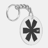 Nosetouch Press Asterisk Sleutelhanger (Voorkant Links)
