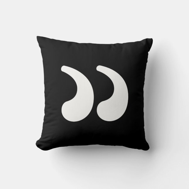 Nosetouch Press End Quote Pillow Kussen (Voorkant)