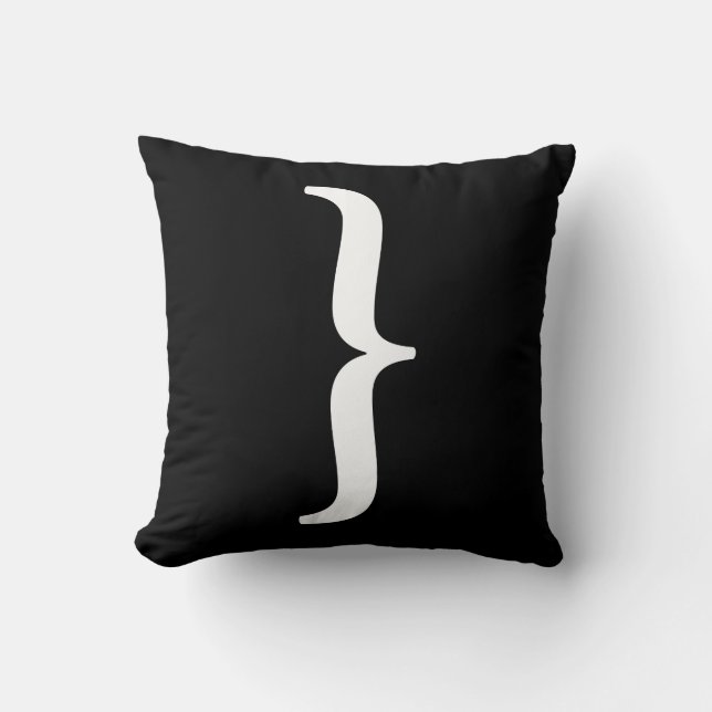 Nosetouch Press right Bracket Pillow Kussen (Voorkant)