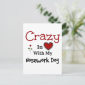 Nosework Dog Briefkaart (Staand voorkant)