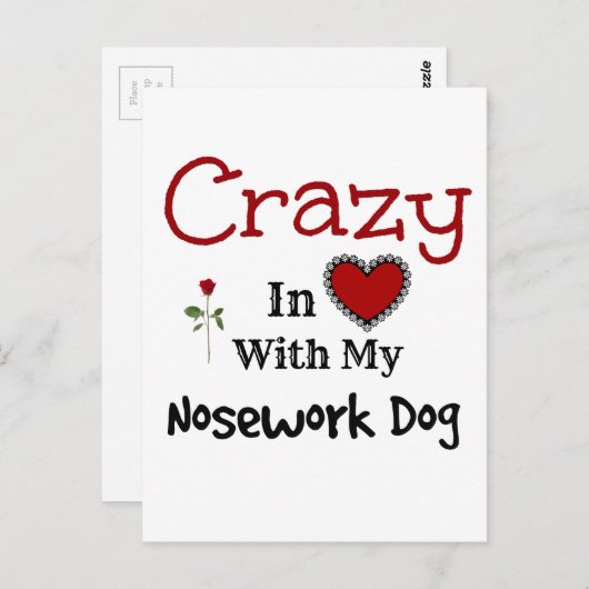 Nosework Dog Briefkaart (Voorkant / Achterkant)