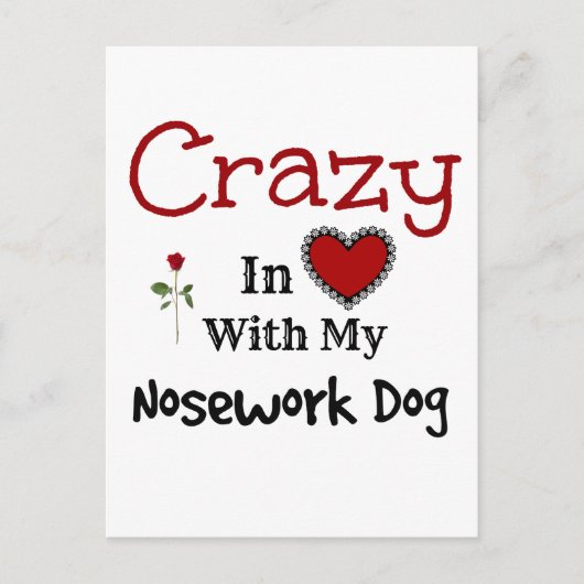 Nosework Dog Briefkaart (Voorkant)