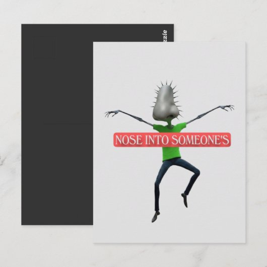 Nosey business briefkaart (Voorkant / Achterkant)